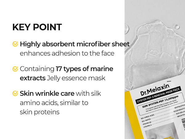 DR.MELAXIN OYSTER PEPTIDE MASK Odmładzające maseczki peptydowe w płachcie 5 x 30 g #7