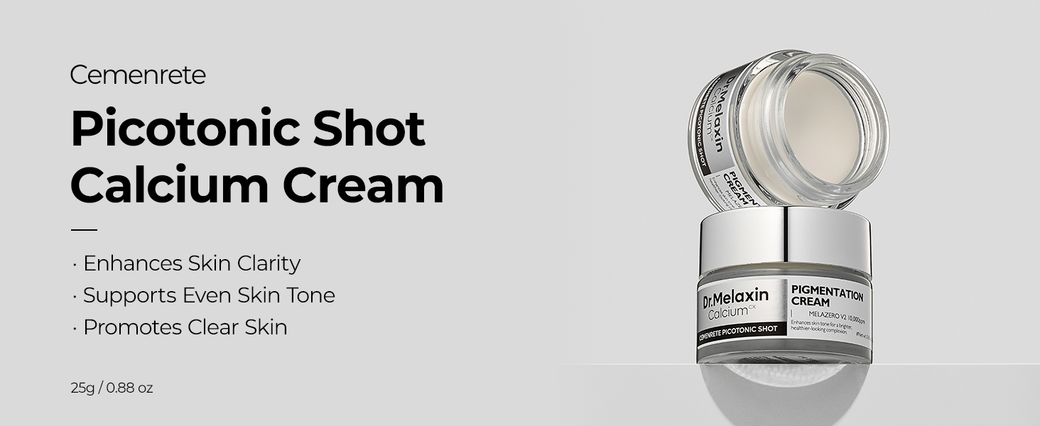 DR.MELAXIN CEMENRETE PICOTONIC SHOT PIGMENTATION CORRECTOR CALCIUM CREAM Rozjaśniający krem na przebarwienia 25 g #7
