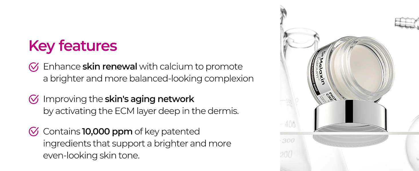 DR.MELAXIN CEMENRETE PICOTONIC SHOT PIGMENTATION CORRECTOR CALCIUM CREAM Rozjaśniający krem na przebarwienia 25 g #8