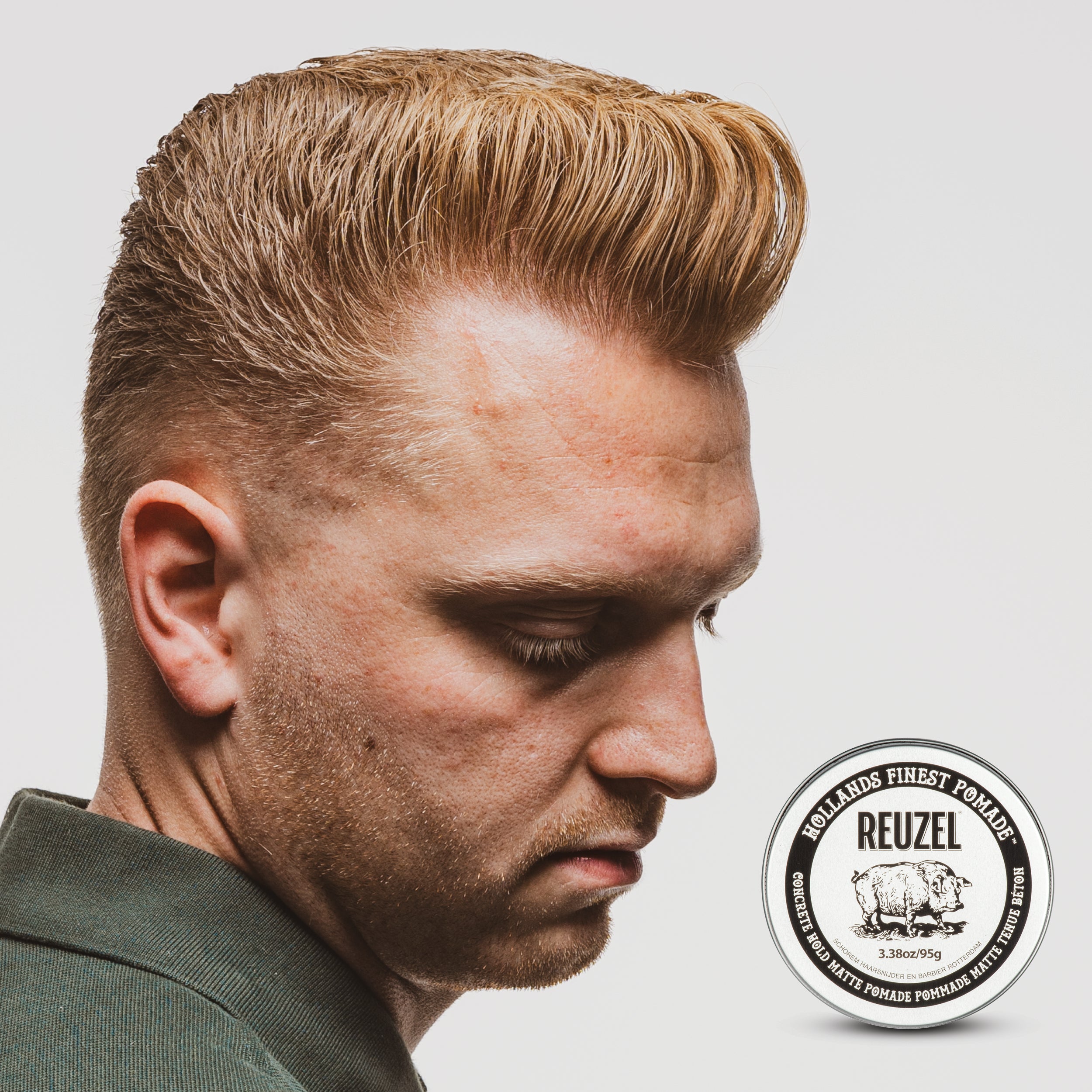 REUZEL CONCRETE HOLD MATTE POMADE Matowa pomada do włosów na 95 g #3