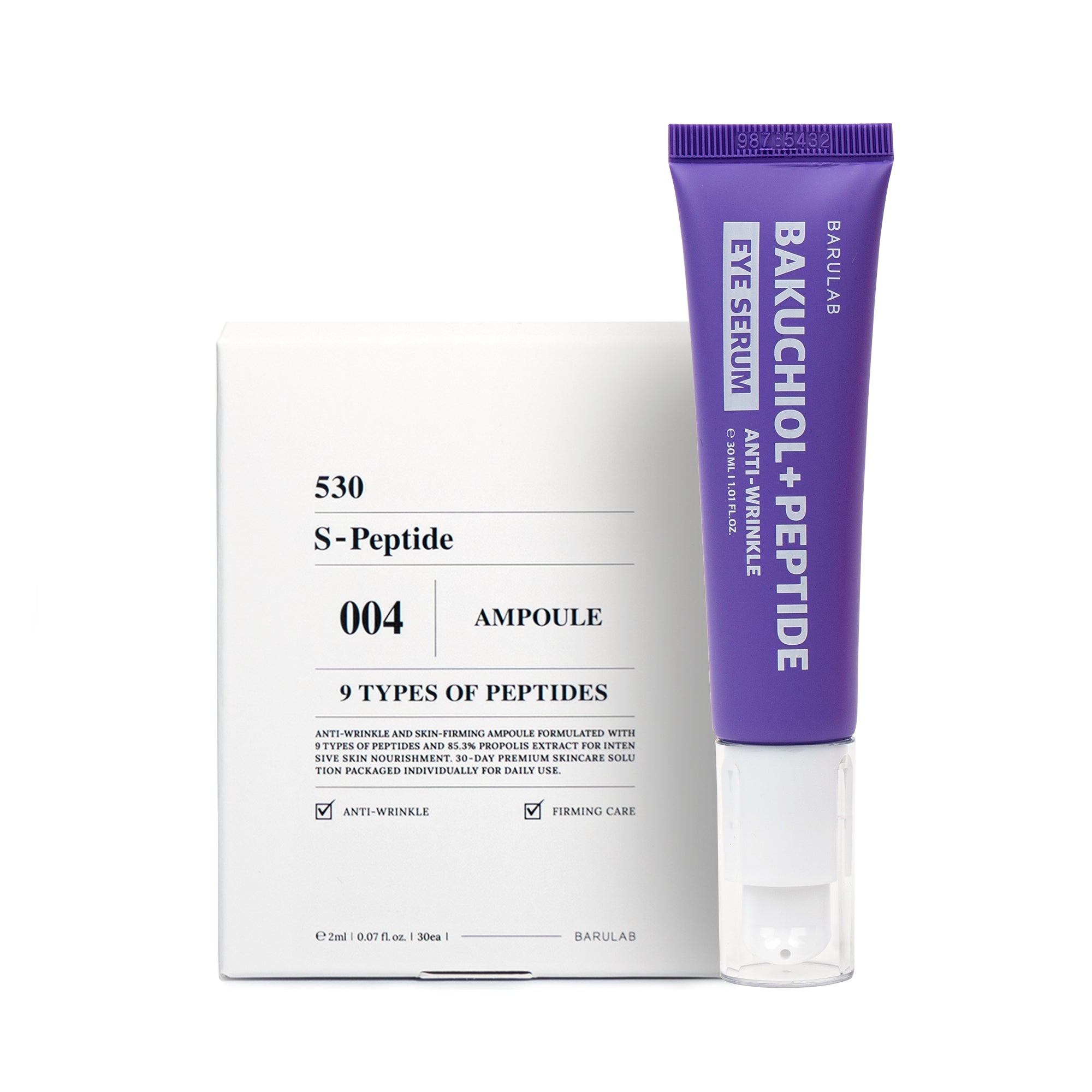 BARULAB Peptide Renewal Set – zestaw ujędrniająco-odmładzający z peptydami i bakuchiolem
