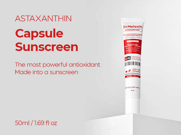 DR.MELAXIN Astaxanthin Anti-Freckles & Whitening Capsule Sunscreen SPF50+ / PA+++ - Tonujący krem z filtrem na przebarwienia 50 ml #9