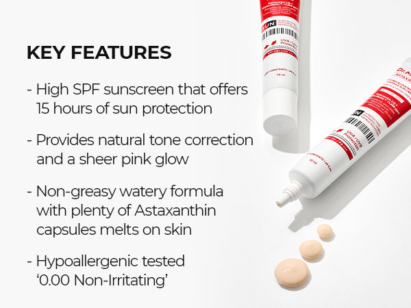 DR.MELAXIN Astaxanthin Anti-Freckles & Whitening Capsule Sunscreen SPF50+ / PA+++ - Tonujący krem z filtrem na przebarwienia 50 ml #11