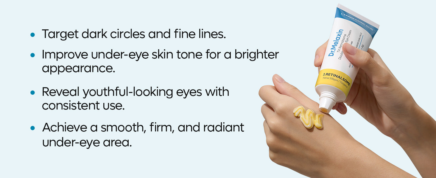 DR.MELAXIN TX-RETINALSOME DOUBLE EFFECT Krem pod oczy anti-aging z kwasem traneksamowym i retinalem 40 g #8