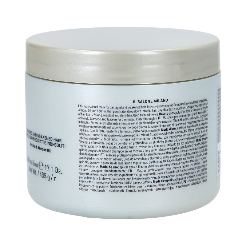 ALFAPARF IL SALONE MILANO KERATIN Odbudowująca maska do włosów 500 ml #3