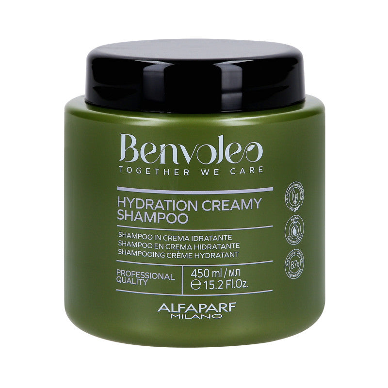 ALFAPARF MILANO BENVOLEO HYDRATION Kremowy szampon głęboko nawilżający 450 ml