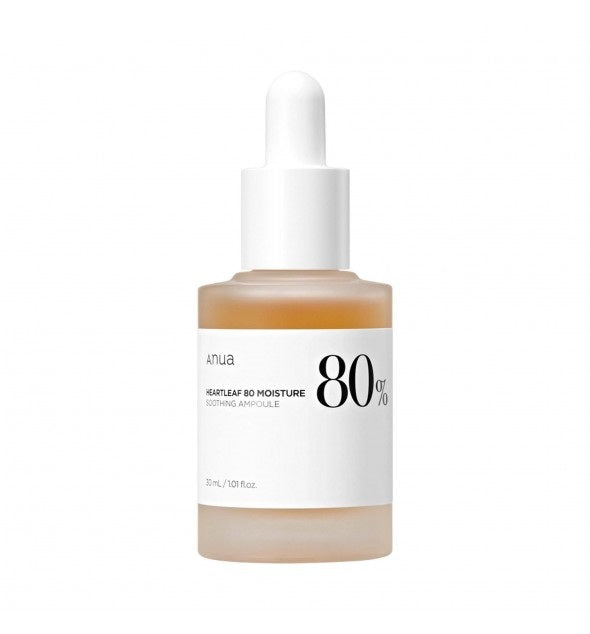ANUA HEARTLEAF 80% MOISTURE Intensywnie nawilżająca ampułka do twarzy 30 ml