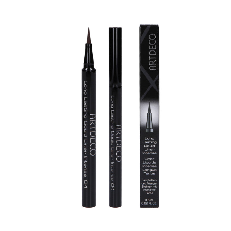 ARTDECO LONG LASTING LIQUID LINER INTENSE Płynny intensywny eyeliner w pisaku 04 Brown Line 0,6 ml