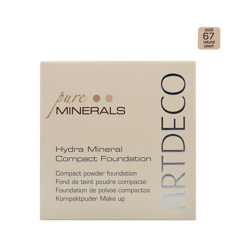 ARTDECO PURE MINERALS HYDRA Nawilżający podkład mineralny w pudrze 67 Natural Peach 10 g