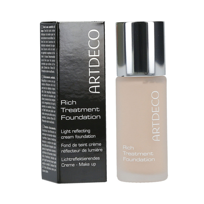 ARTDECO Rich Treatment Kremowy rozświetlający podkład do twarzy 28 Light Porcelain 20 ml