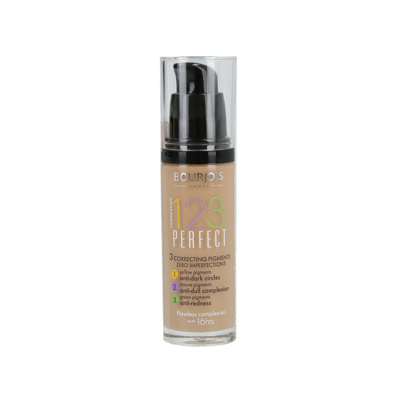 BOURJOIS 123 PERFECT Podkład ujednolicający 57 Light Bronze 30 ml