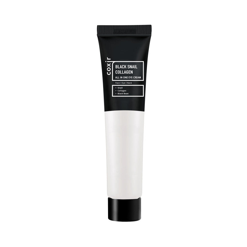 COXIR BLACK SNAIL COLLAGEN LINE Wielofunkcyjny, przeciwstarzeniowy krem pod oczy z mucyną ślimaka i kolagenem 30 ml