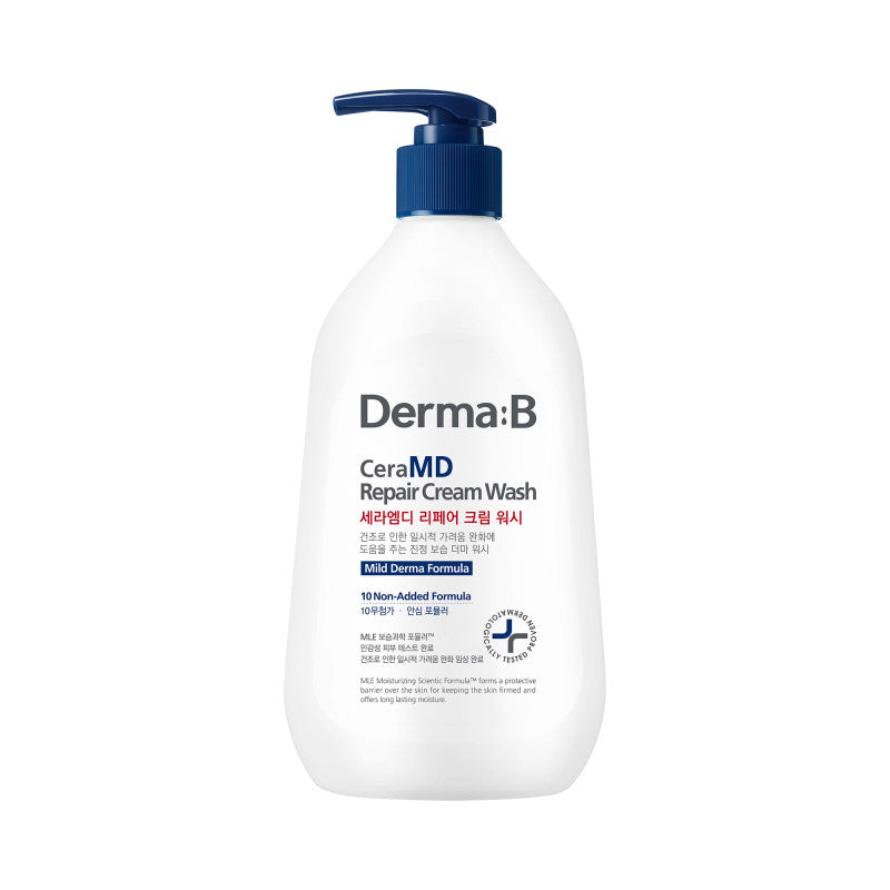 DERMA:B CERAMD Nawilżający i łagodzący kremowy żel do mycia ciała 400 ml