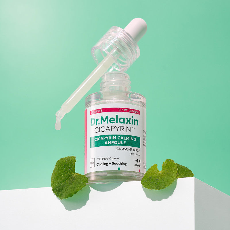 DR.MELAXIN CICAPYRIN CALMING AMPOULE Kojące serum do twarzy z kompleksem chłodzącym 30 ml #2
