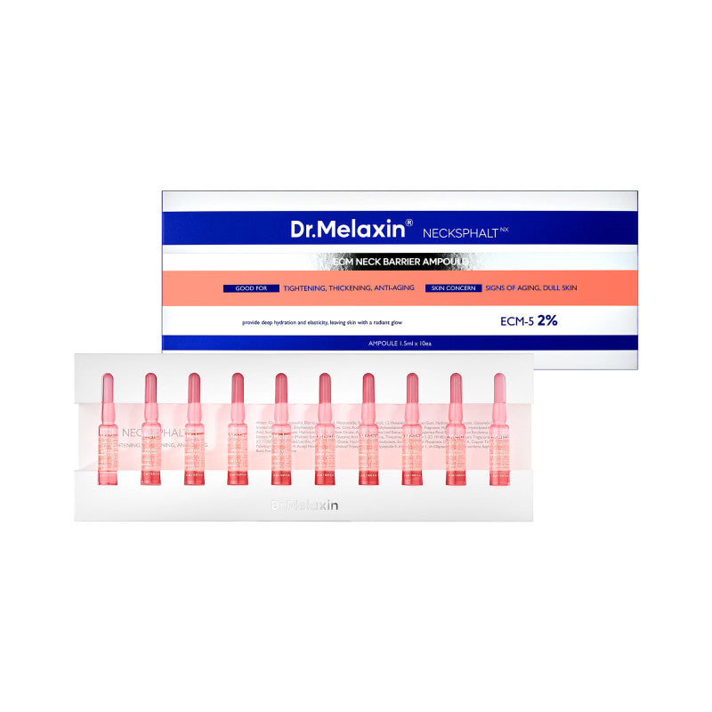 DR.MELAXIN NECKSPHALT LINE Ampułki do pielęgnacji skóry szyi 10 x 1,5 ml