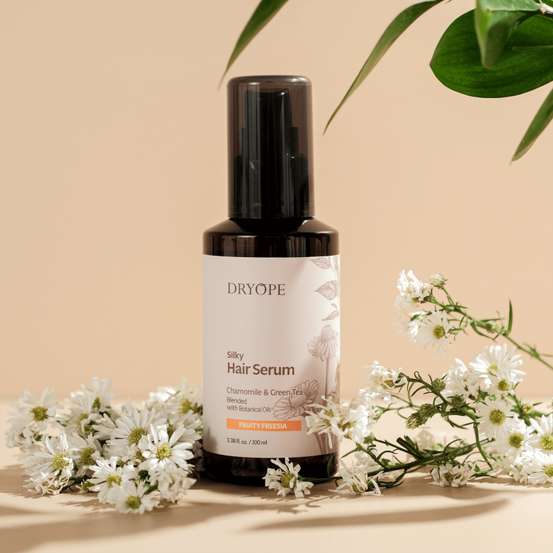 DRYOPE SILKY HAIR Wegańskie serum olejowe do włosów suchych i zniszczonych o zapachu owoców i frezji 100 ml #2