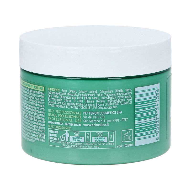 ECHOSLINE B.PUR Remineralizująca maska modelująca do włosów niesfornych i bez objętości 250 ml #3
