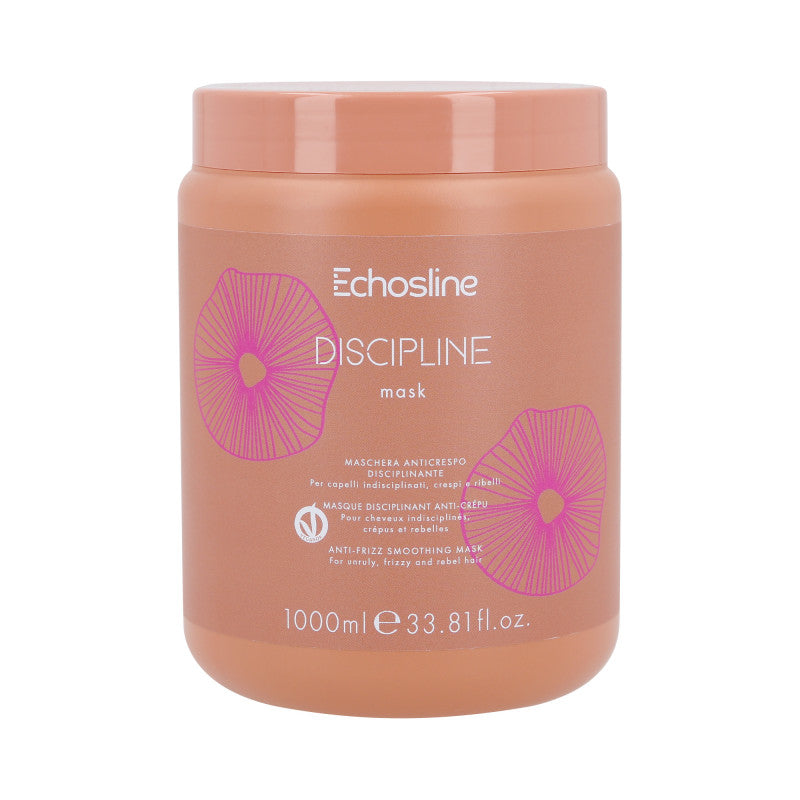 ECHOSLINE DISCIPLINE ANTI-FRIZZ Wegańska dyscyplinująca maska przeciwdziałająca puszeniu włosów 1000 ml