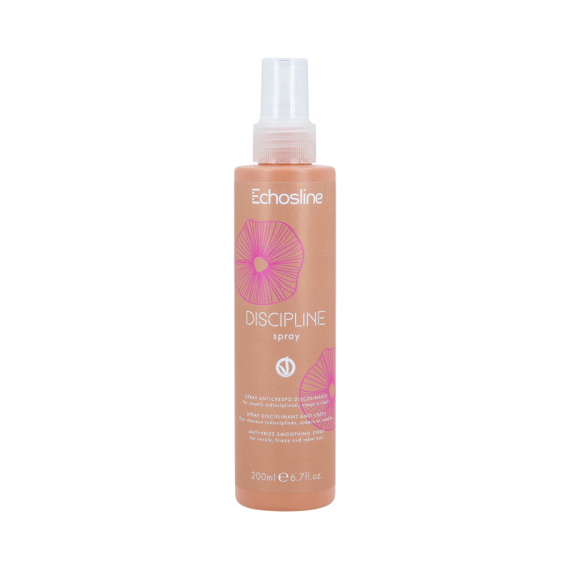 ECHOSLINE DISCIPLINE ANTI-FRIZZ Wegański dyscyplinujący spray przeciwdziałający puszeniu włosów 200 ml