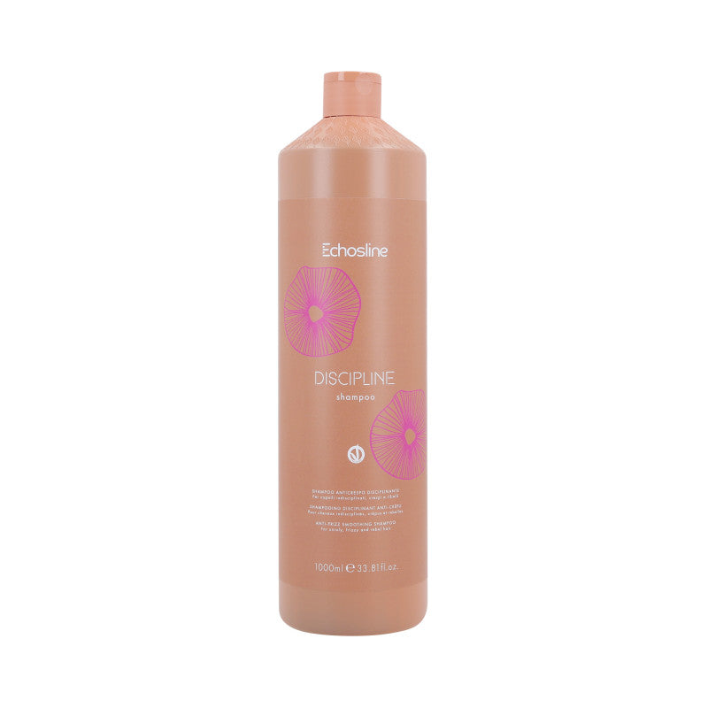 ECHOSLINE DISCIPLINE ANTI-FRIZZ Wegański dyscyplinujący szampon przeciwdziałający puszeniu 1000 ml