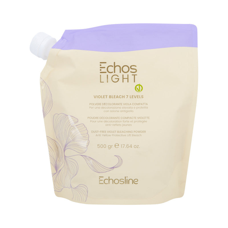 ECHOSLINE ECHOS LIGHT VIOLET BLEACH&LEVELS Bezpyłowy fioletowy proszek rozjaśniający włosy 500 g