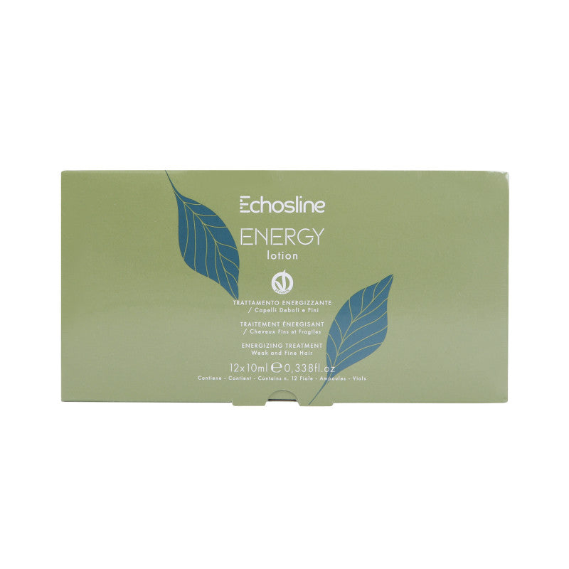 ECHOSLINE ENERGY Ampułki o działaniu wzmacniającym do włosów i skóry głowy 12x10 ml