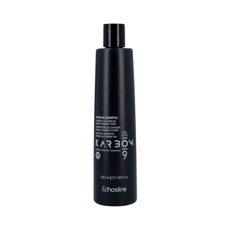 ECHOSLINE KARBON 9 CHARCOAL VEGAN ORGANIC Wegański szampon regenerujący do włosów zniszczonych 350 ml