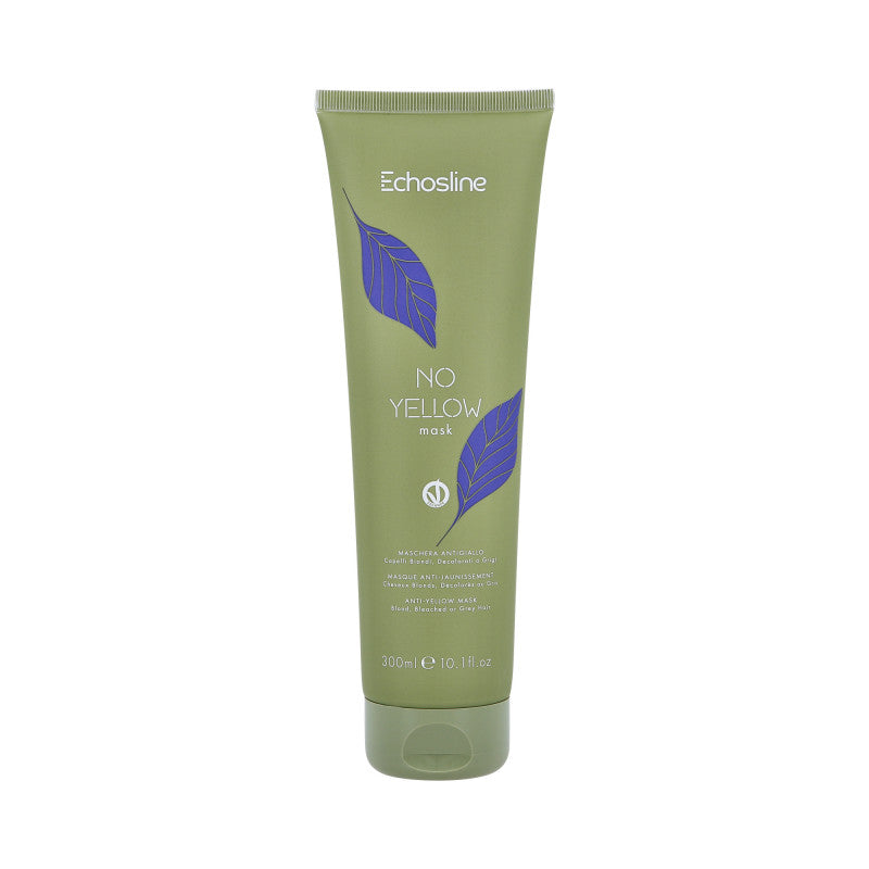 ECHOSLINE NO YELLOW Maska do włosów blond neutralizująca żółte tony 300 ml