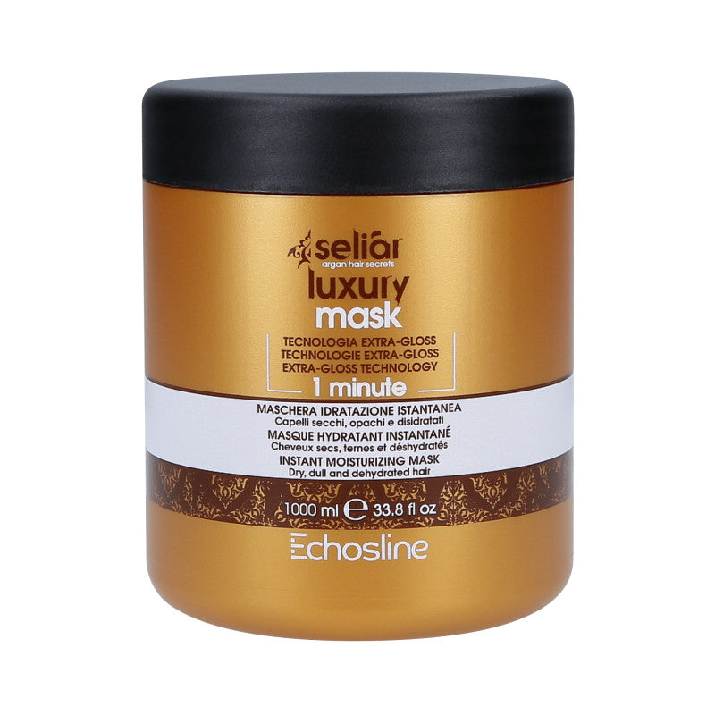 ECHOSLINE SELIAR LUXURY Intensywnie nawilżająca maska do włosów suchych 1000 ml