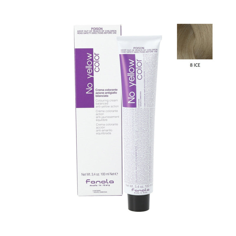 FANOLA NO YELLOW COLOR Krem koloryzujący do włosów blond 100 ml #2
