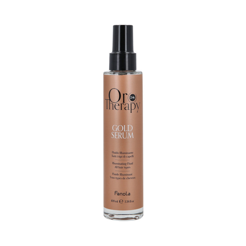 FANOLA ORO THERAPY GOLD SERUM Rozświetlające serum do każdego rodzaju włosów 100 ml