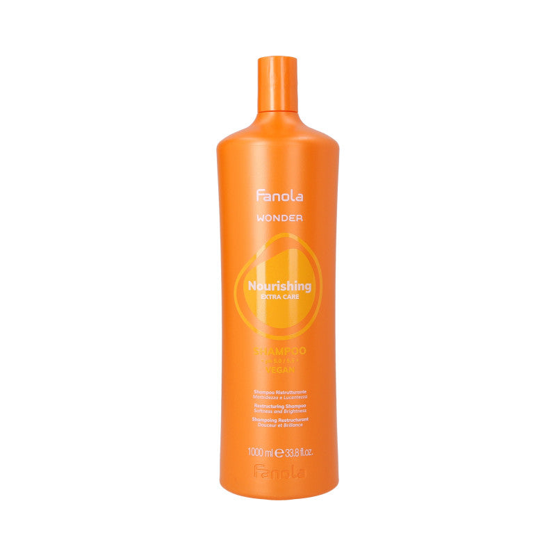 FANOLA WONDER NOURISHING EXTRA CARE Wegański szampon odżywczy do włosów suchych i zniszczonych 1000 ml