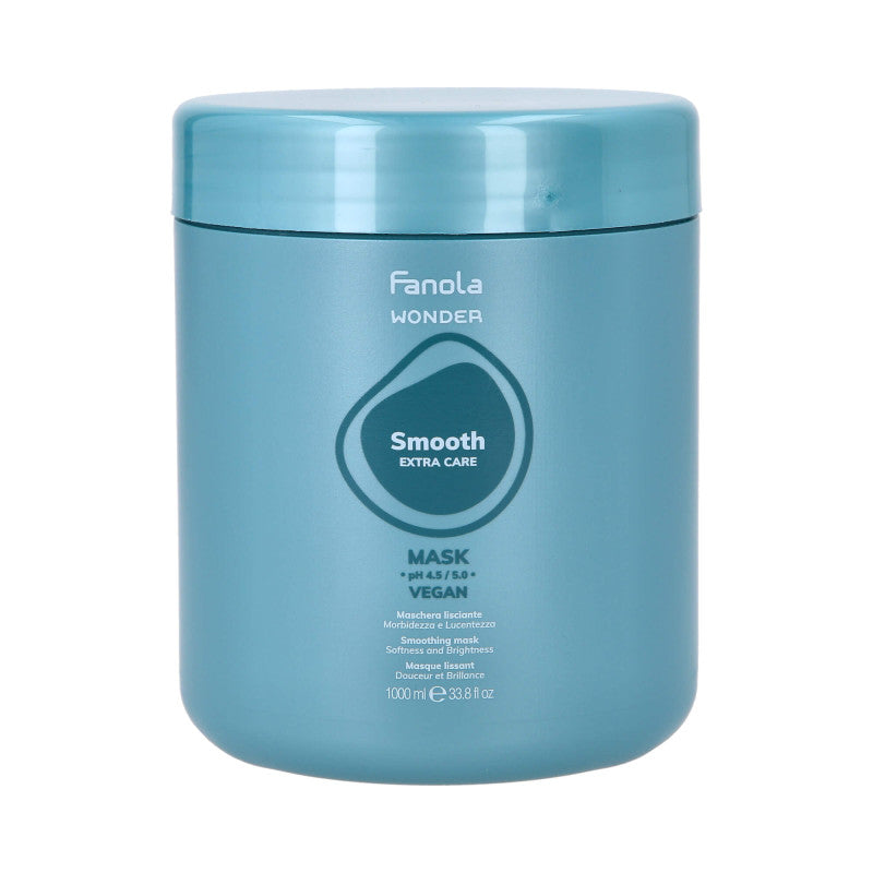 FANOLA WONDER SMOOTH EXTRA CARE Wegańska maska wygładzająca do włosów puszących 1000 ml
