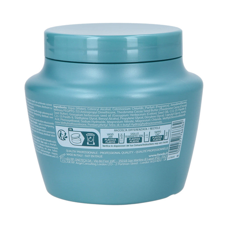 FANOLA WONDER SMOOTH EXTRA CARE Wegańska maska wygładzająca do włosów puszących 500 ml #3