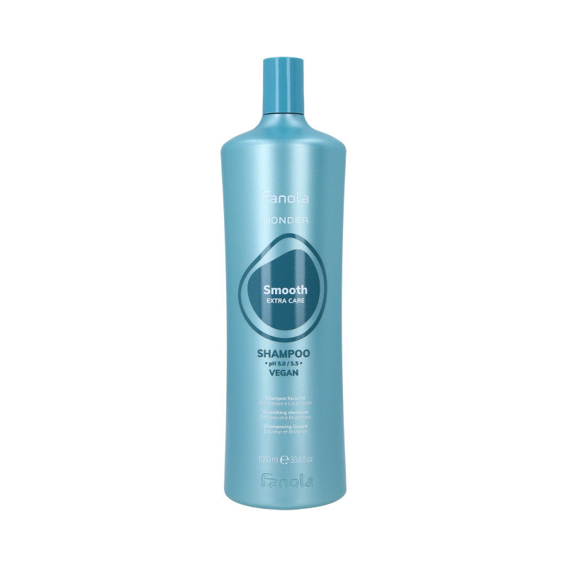 FANOLA WONDER SMOOTH EXTRA CARE Wegański szampon wygładzający do włosów puszących 1000 ml