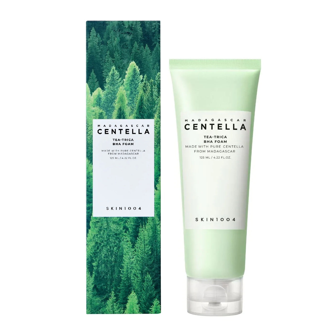 SKIN1004 MADAGASCAR CENTELLA TEA-TRICA BHA Oczyszczająca pianka do twarzy 125 ml