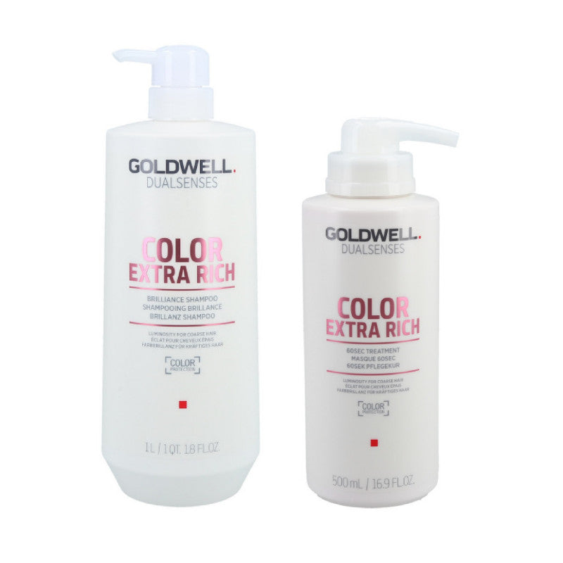 GOLDWELL DUALSENSES COLOR EXTRA RICH Szampon 1000 ml + Kuracja 500 ml