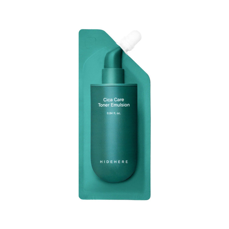 HIDEHERE CICA CARE TONER EMULSION Kojąca esencja do twarzy z wąkrotą azjatycką 25 ml
