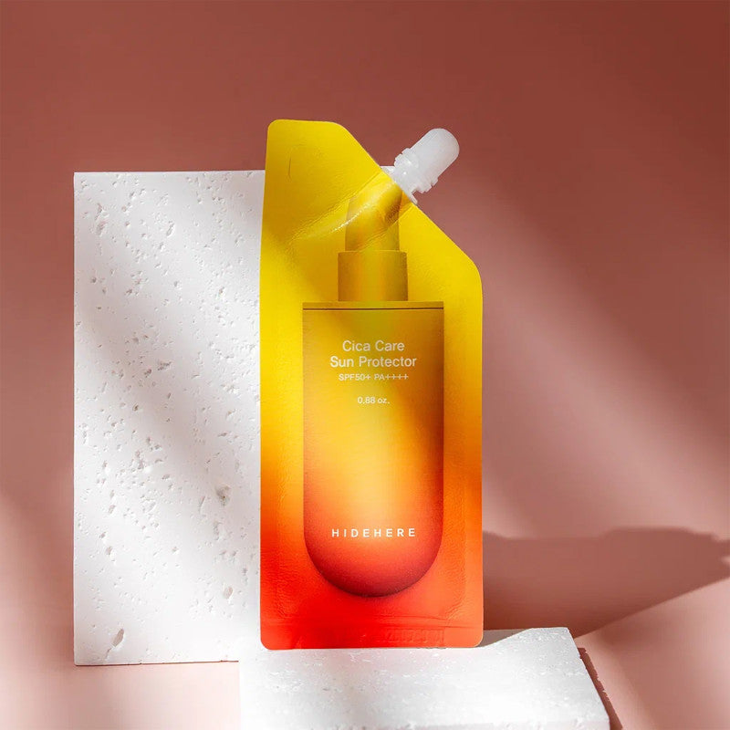 HIDEHERE CICA CARE SUN PROTECTOR Ochronny Krem Przeciwsłoneczny SPF50+ z wąkrotą azjatycką 25 ml #2