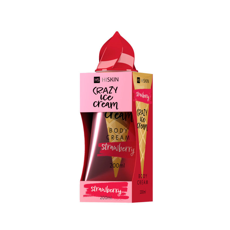 HISKIN CRAZY BODY Krem do ciała Truskawka 200 ml