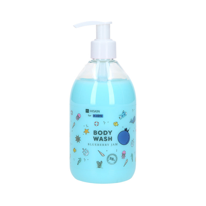 HISKIN FOR KIDS BLUEBERRY JAM Płyn do mycia ciała dla dzieci o zapachu jagodowego dżemu 400 ml
