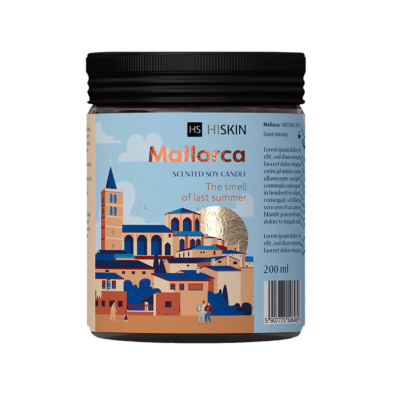 HISKIN HOME BON VOYAGE Świeca sojowa Mallorca 200 ml