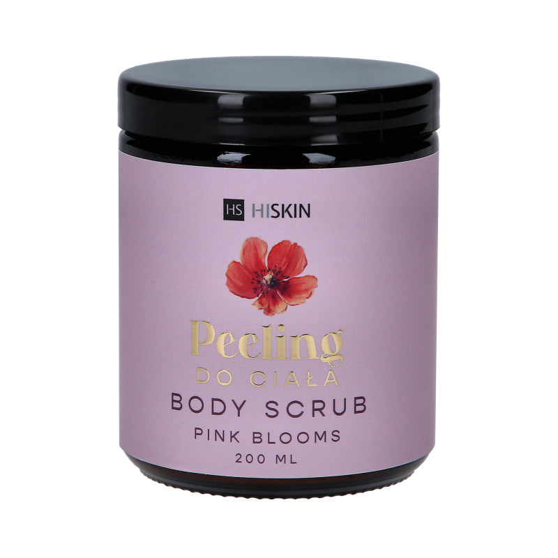 HISKIN PINK BLOOMS PEONY & ROSE Cukrowy peeling do ciała 200 ml