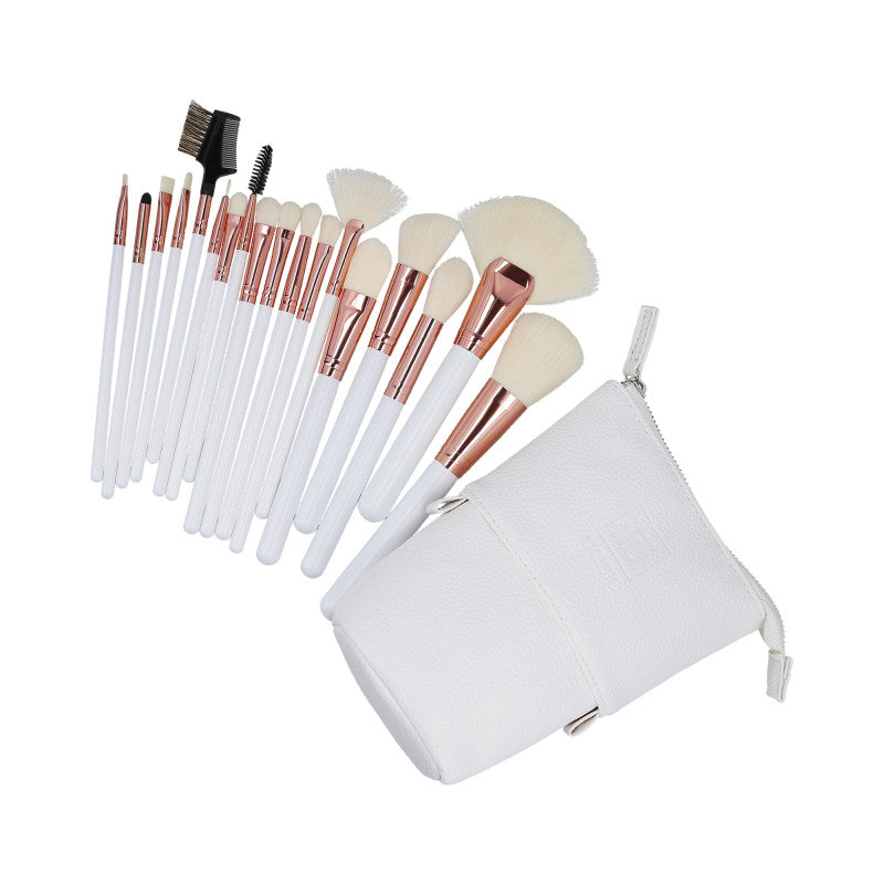 ilū basic Zestaw 18 pędzli do makijażu + etui, Biały #2