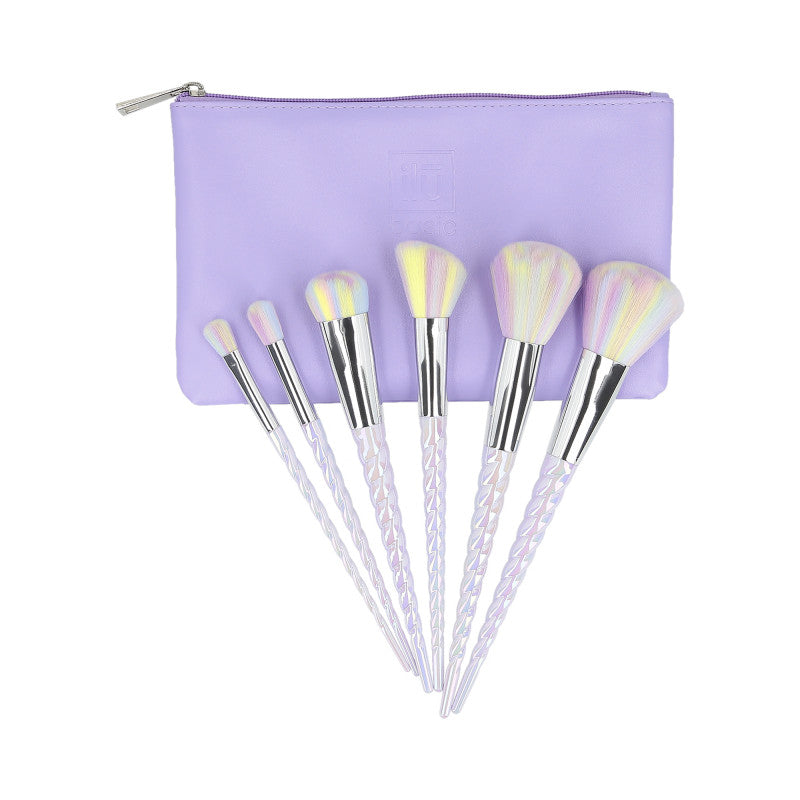 ilū basic Zestaw 6 pędzli do makijażu + etui, Unicorn #3