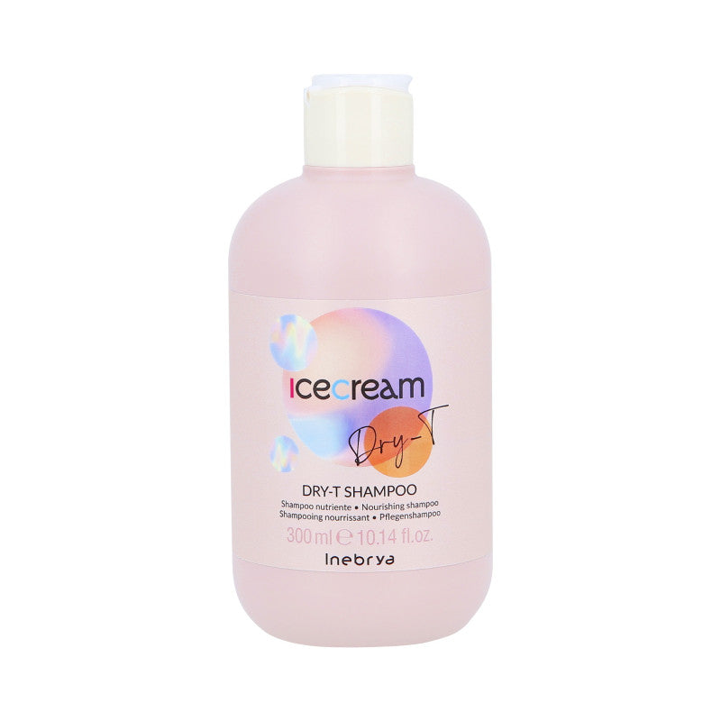 INEBRYA ICE CREAM DRY-T Odżywczy szampon do włosów suchych i zniszczonych 300 ml