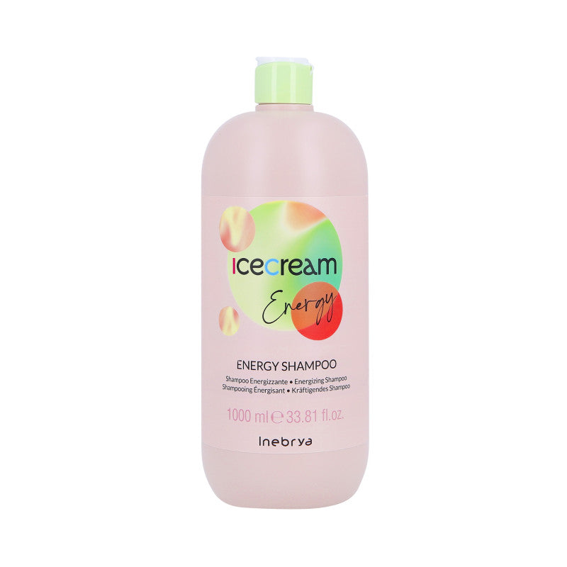 INEBRYA ICE CREAM ENERGY Wzmacniająco-energetyzujący szampon przeciw wypadaniu włosów 1000 ml