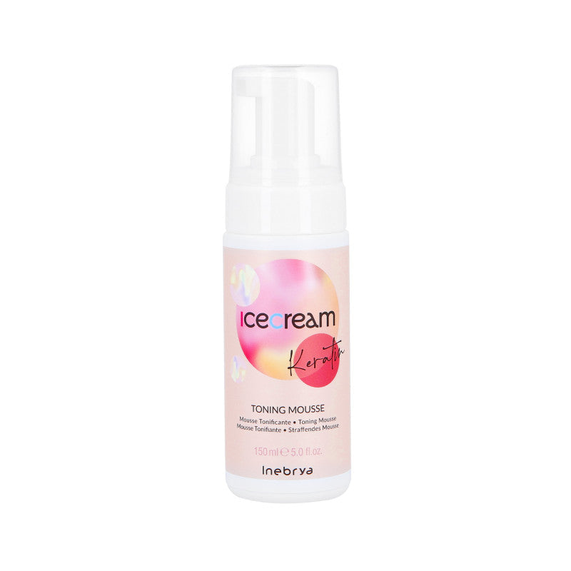 INEBRYA ICE CREAM KERATIN TONING Remineralizująca pianka do włosów 150 ml
