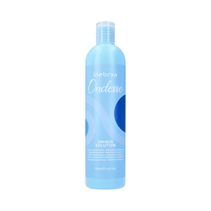 INEBRYA ONDESSE UNIQUE SOLUTION Płyn do trwałej ondulacji z keratyną 500 ml