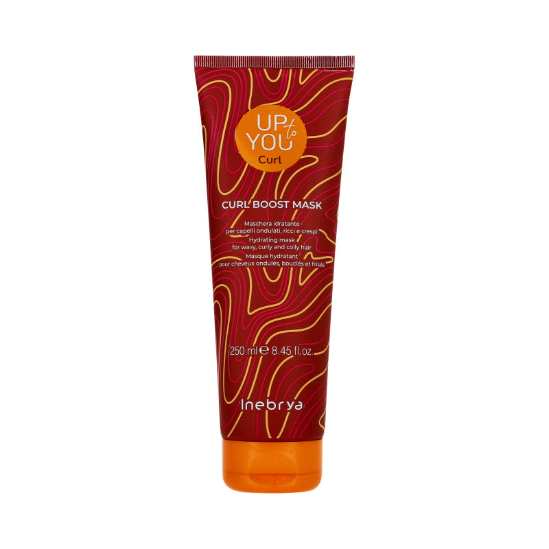 INEBRYA UP TO YOU CURL BOOTS Nawilżająca maska podkreślająca skręt włosów 250 ml